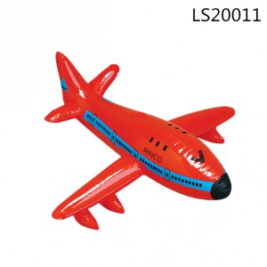 Inflatable air plane printed logo for kids play pvc toys LS20011