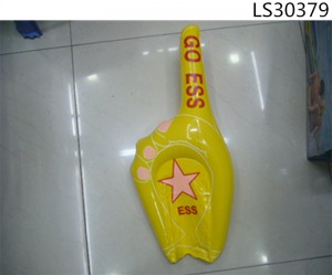 Factory wholesale inflatable pvc hands palm promotional  gifts for cheering  LS30379