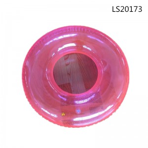 Pink inflatable pvc swimming ring for girls LS20173